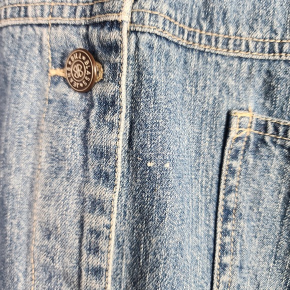 Vtg BILLBLASS Women Denim Jacket Light Wash Button Front Workwear Size 2X - Picture 3 of 7